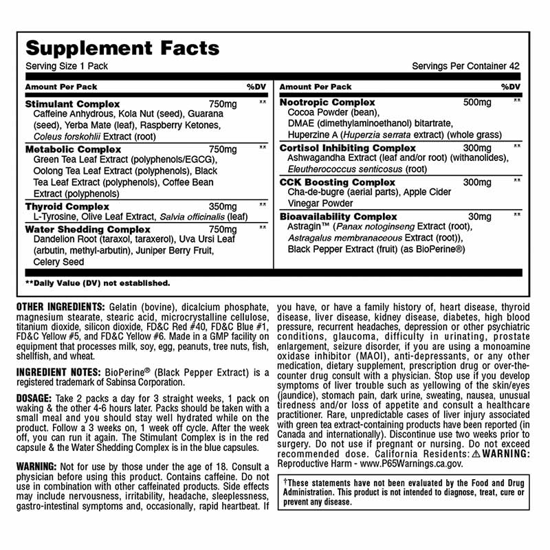 Animal - Advanced Cuts Pill 42 Pack