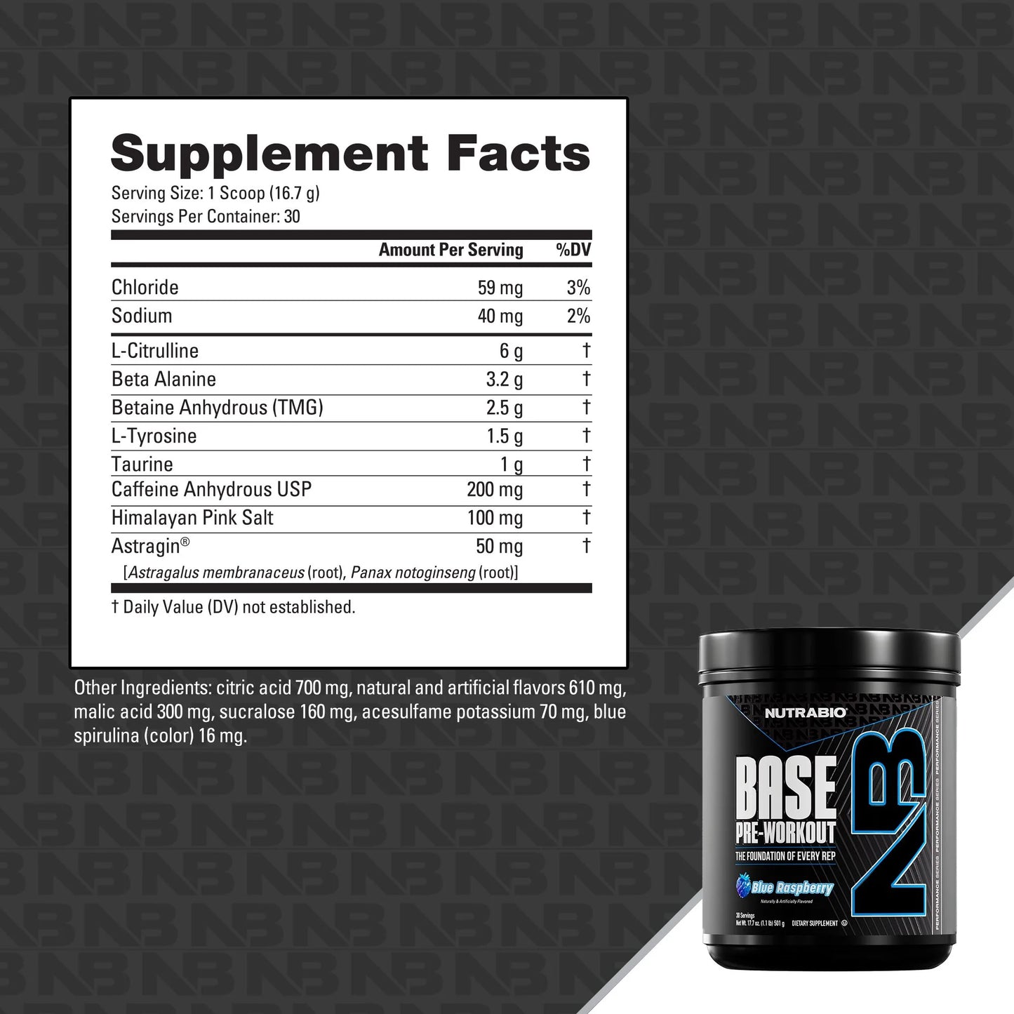 NutraBio - Base Pre-Workout