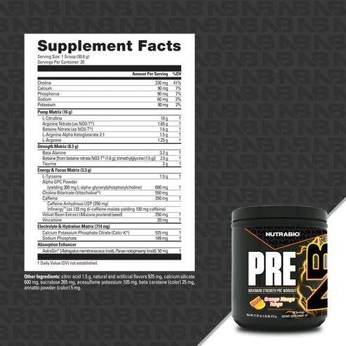 NutraBio - PRE