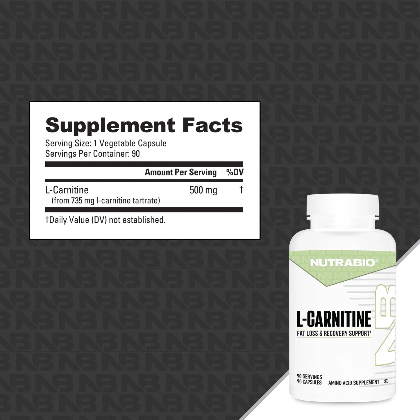 NutraBio - L-Carnitine Capsules