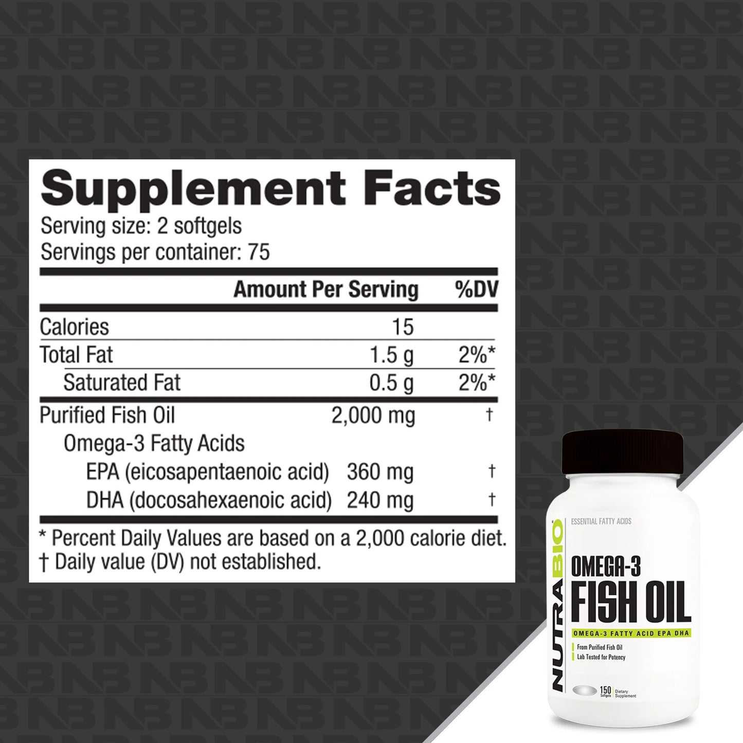 NutraBio - Omega 3 Fish Oil