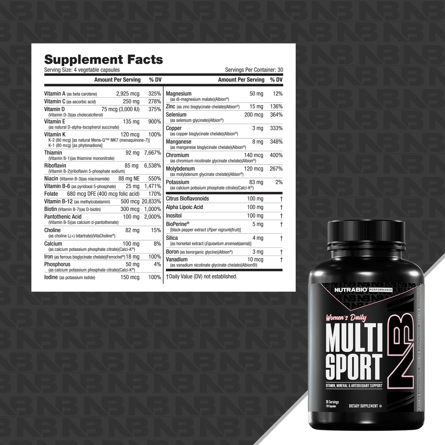 NutraBio - Women's Daily Multi Sport