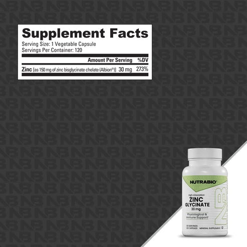 NutraBio - Zinc Glycinate