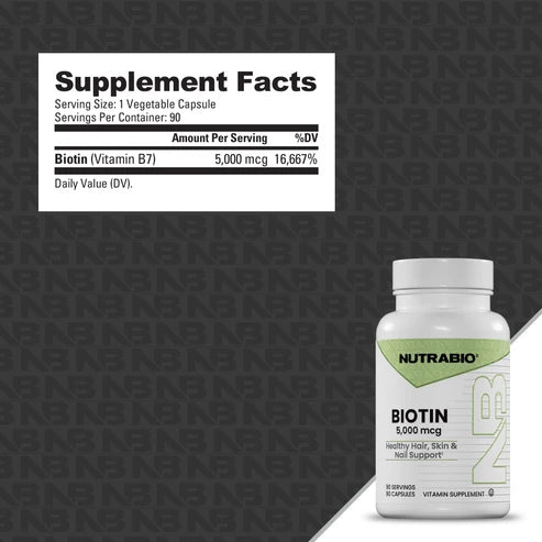 NutraBio - Biotin B7