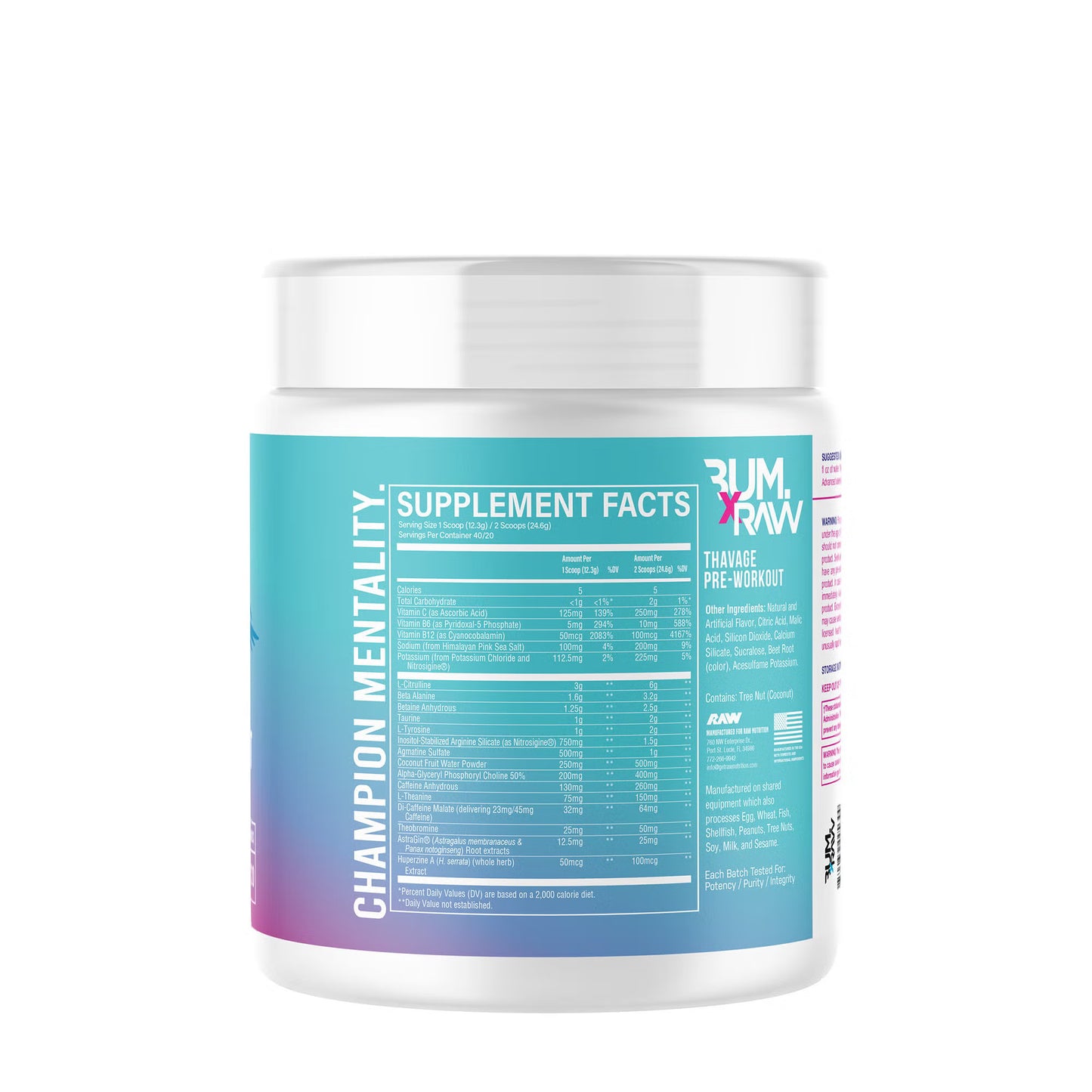 RAW - CBUM Thavage Pre Workout