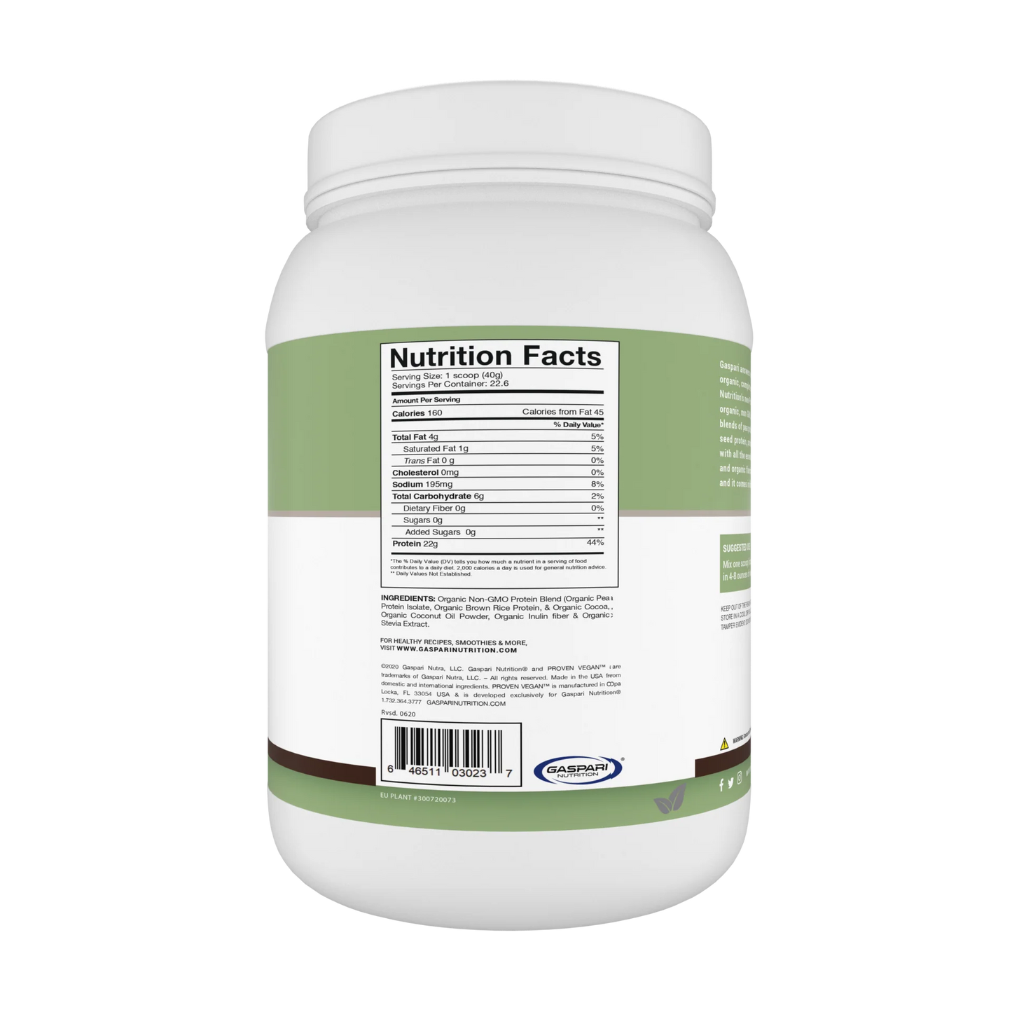 Gaspari - Vegan Protein 2LB