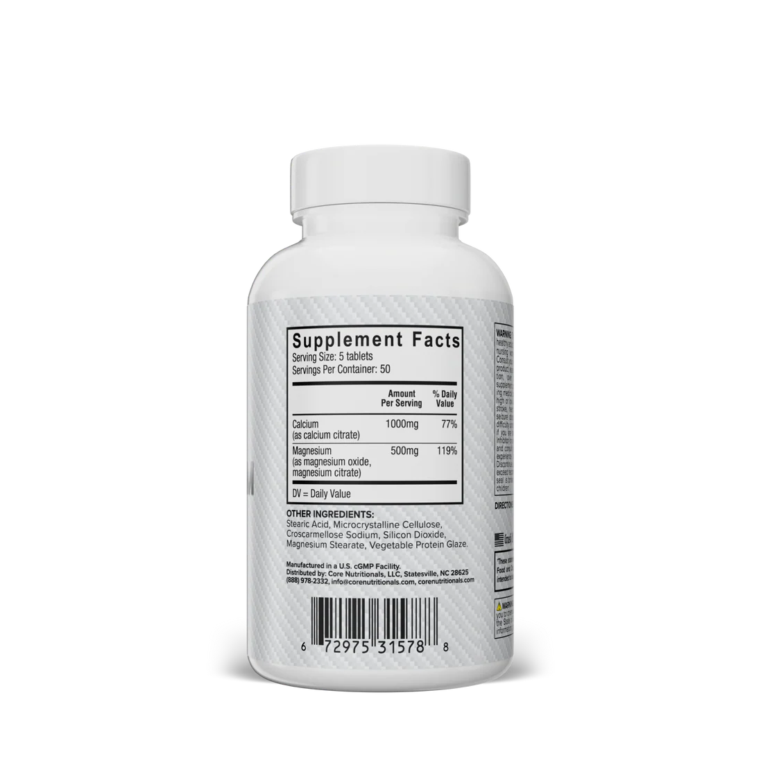 Core Nutritionals - Calcium Magnesium Citrate