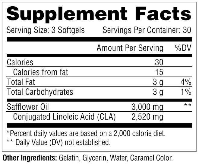 Metabolic Nutrition - CLA 3000