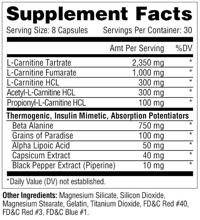 Metabolic Nutrition - Carni-10