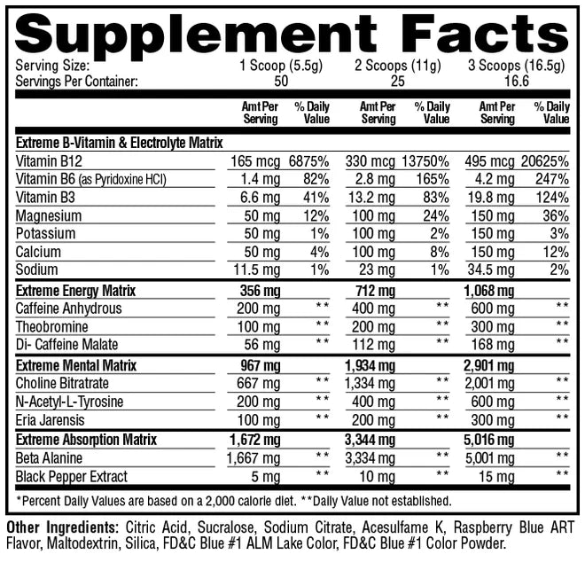 Metabolic Nutrition - ESP Extreme Preworkout