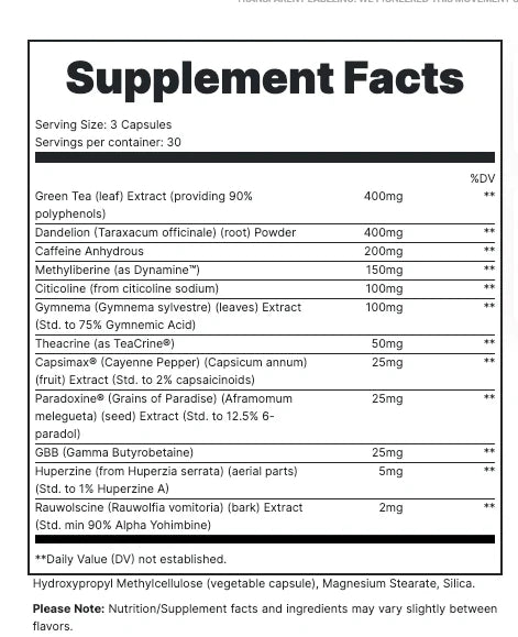Redcon1 - C-Burn Extreme Fat Burner 90 Capsules