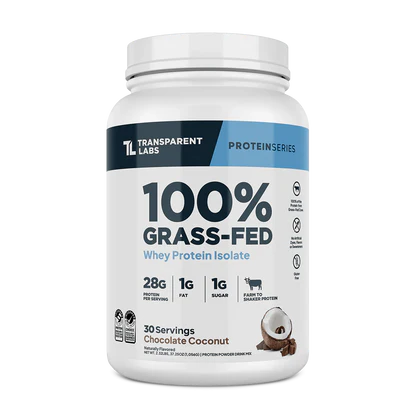 Transparent Labs - 100% Grass Fed Whey Protein Isolate 2LB