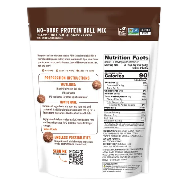 PBfit - No Bake Protein Ball Mix
