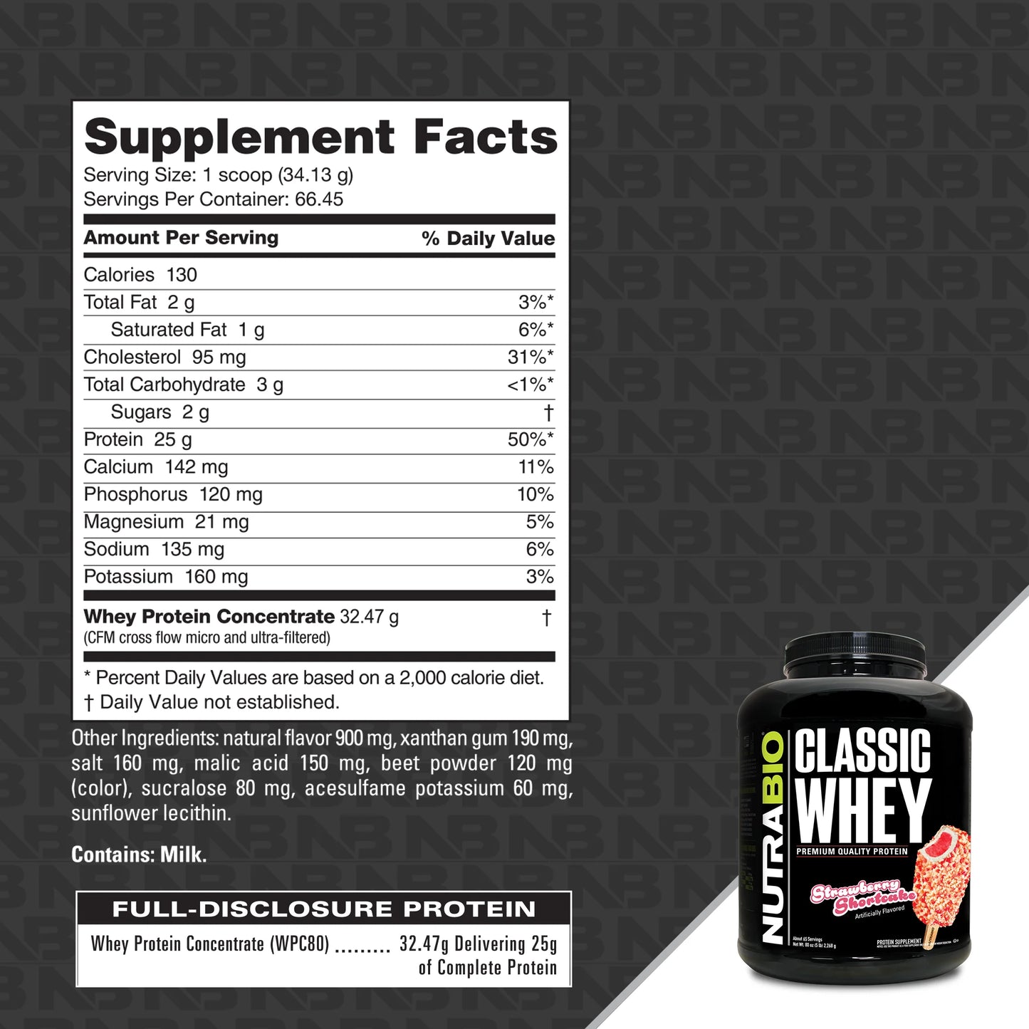NutraBio - Classic Whey 5LB