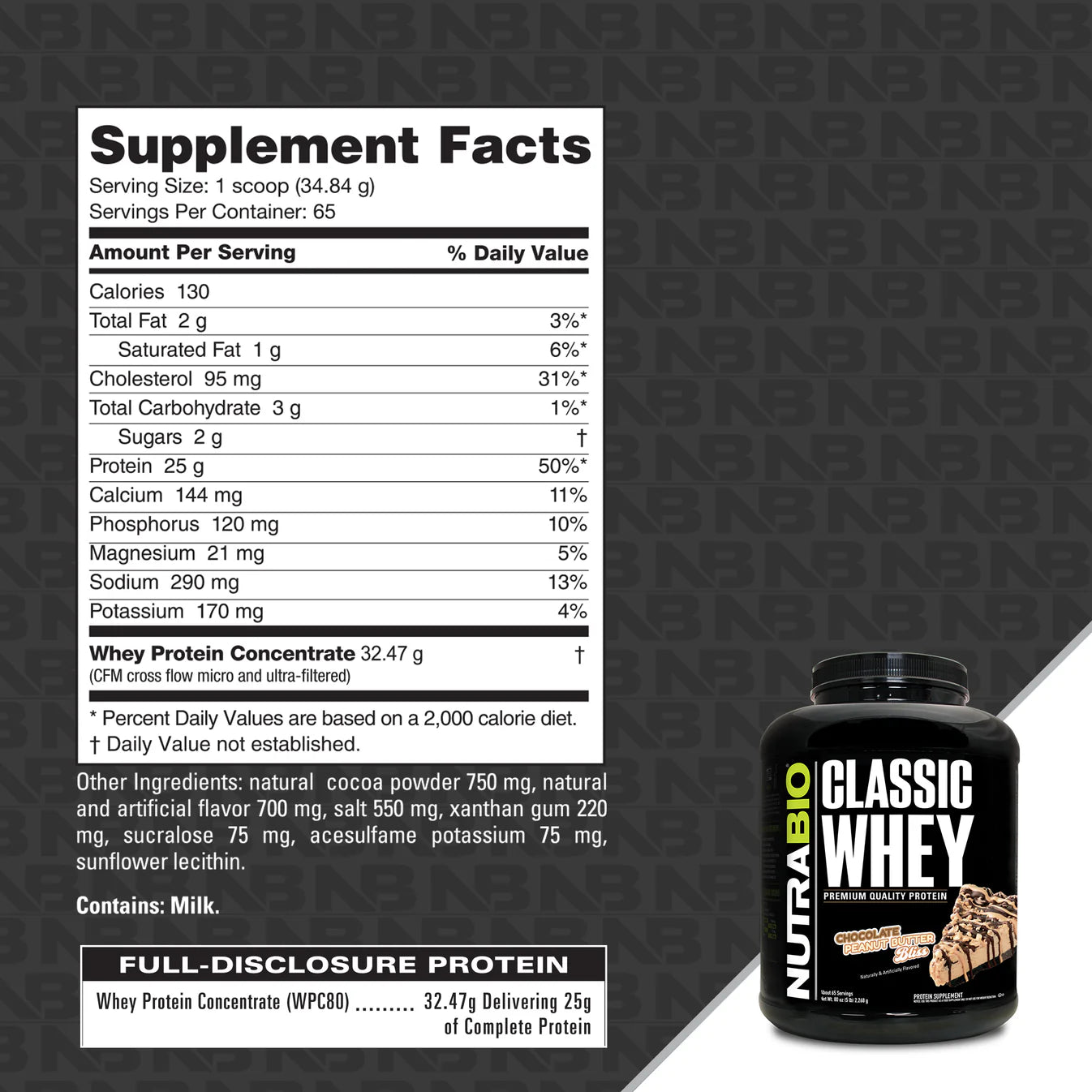 NutraBio - Classic Whey 5LB