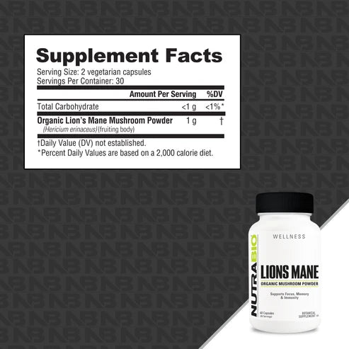 NutraBio - Lions Mane
