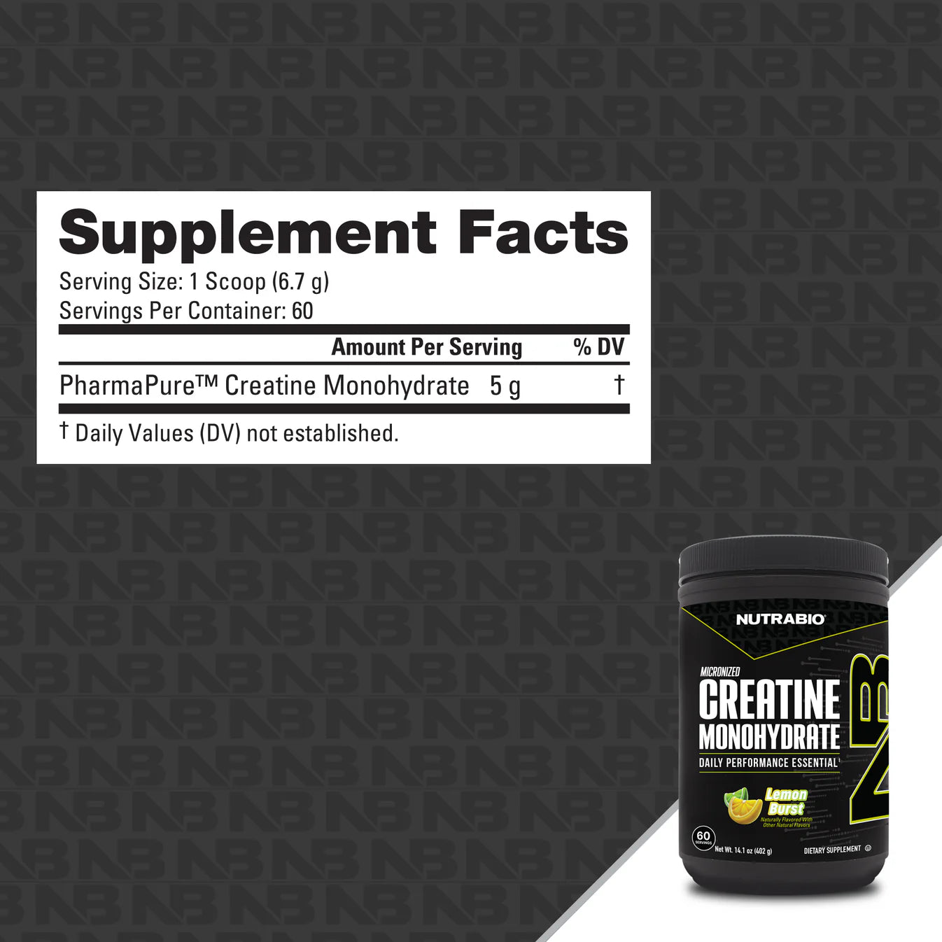 NutraBio - Creatine Burst