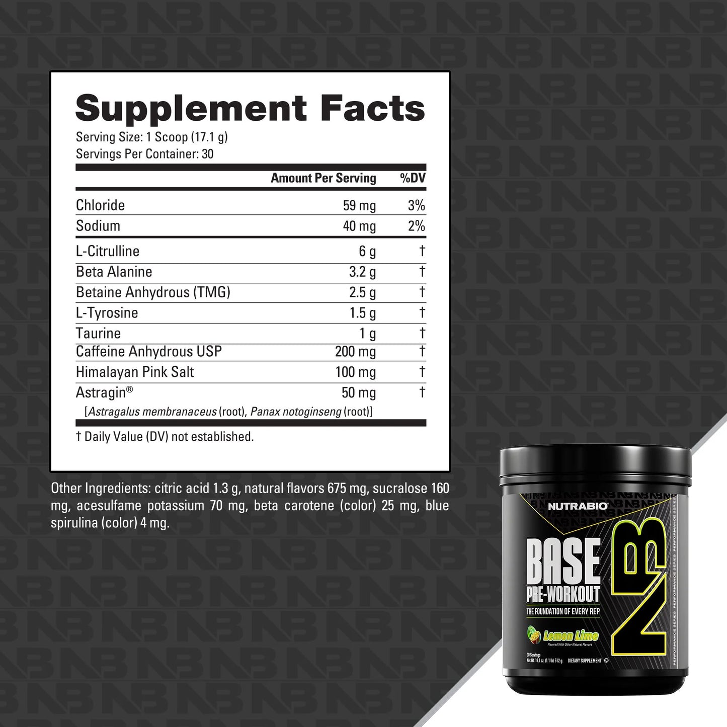 NutraBio - Base Pre-Workout