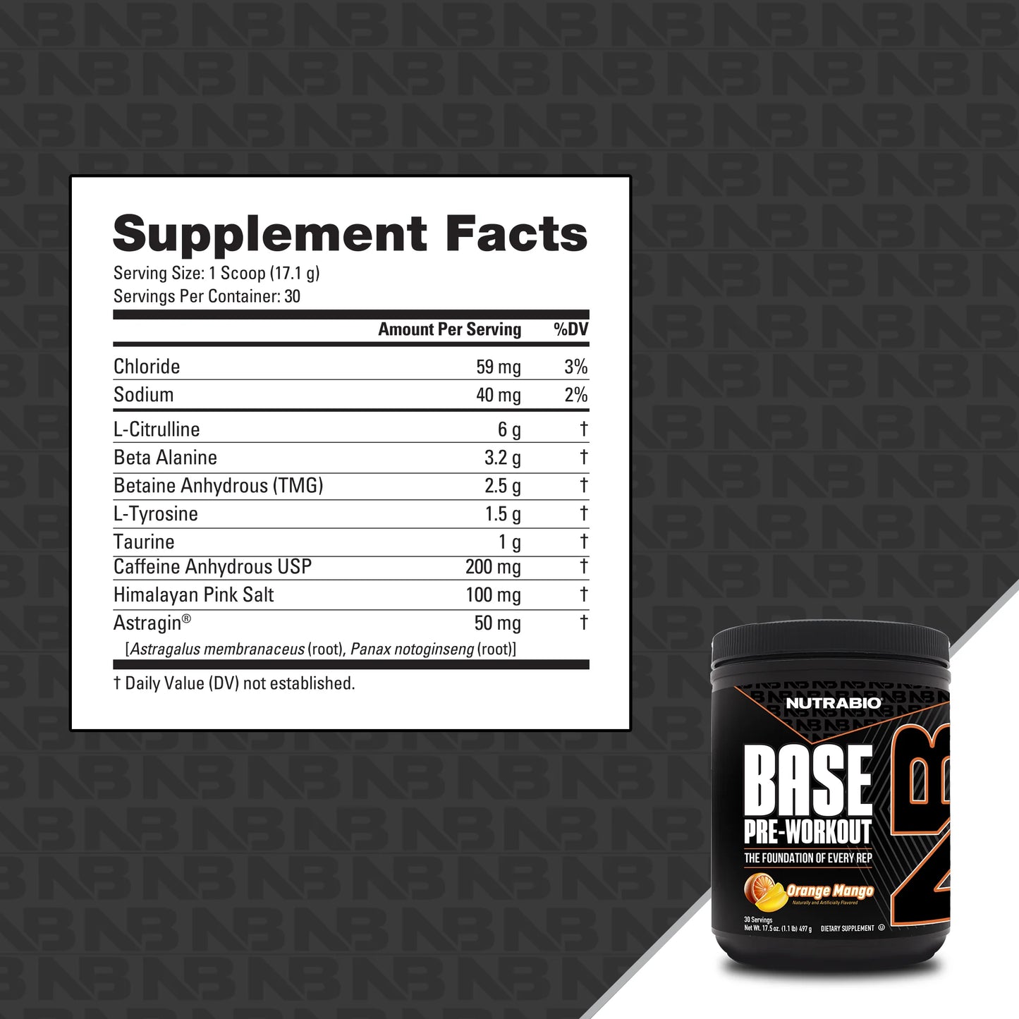 NutraBio - Base Pre-Workout