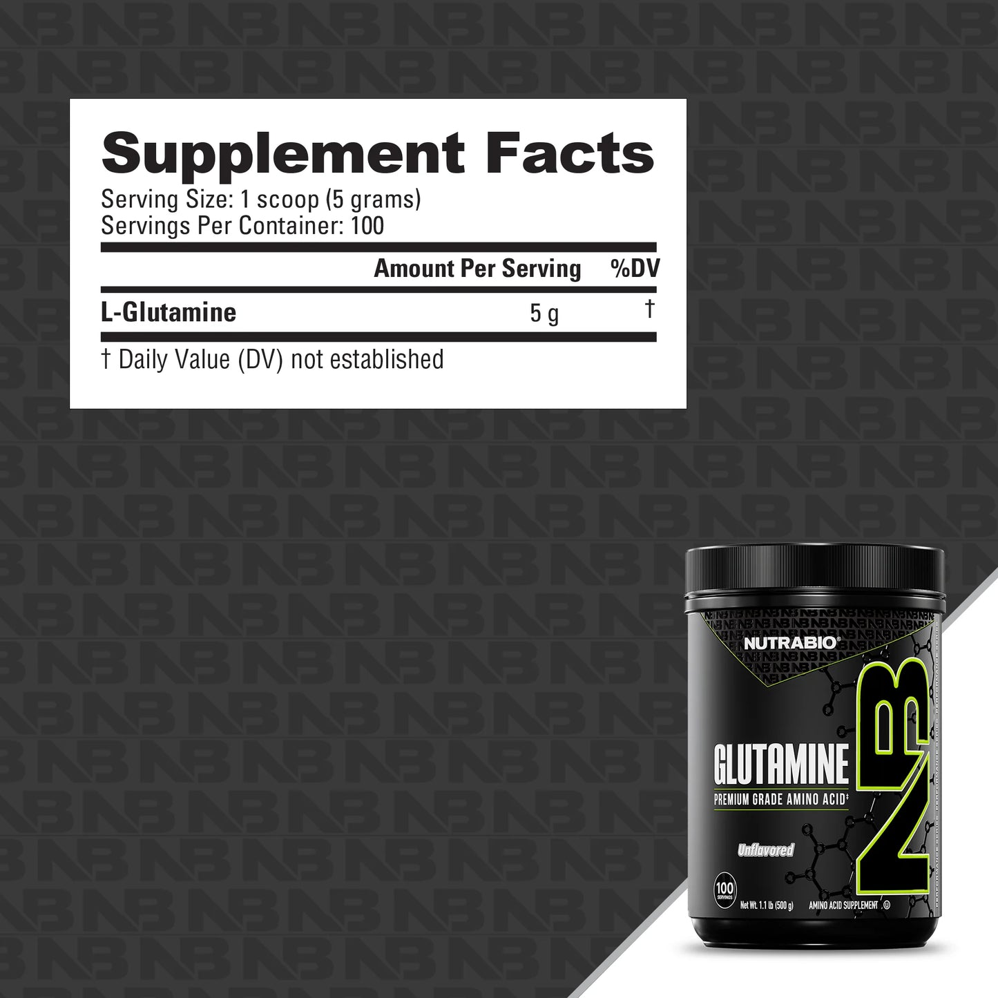 NutraBio - Glutamine