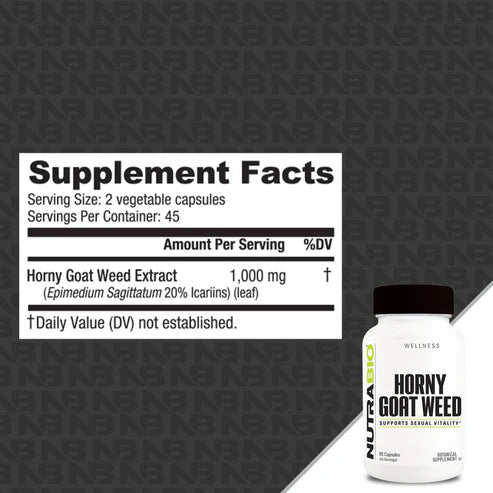 NutraBio - Horny Goat Weed