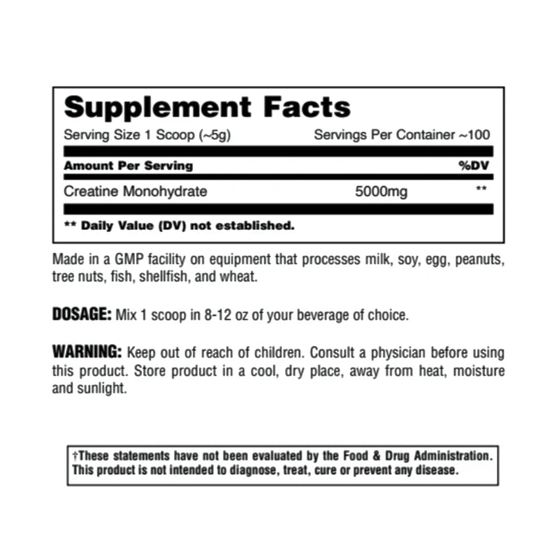 Animal - Creatine Monohydrate