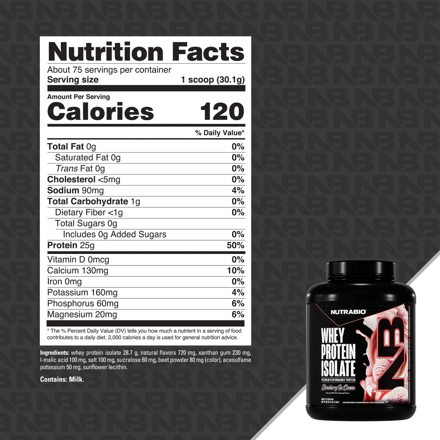 NutraBio - Whey Isolate 5LB