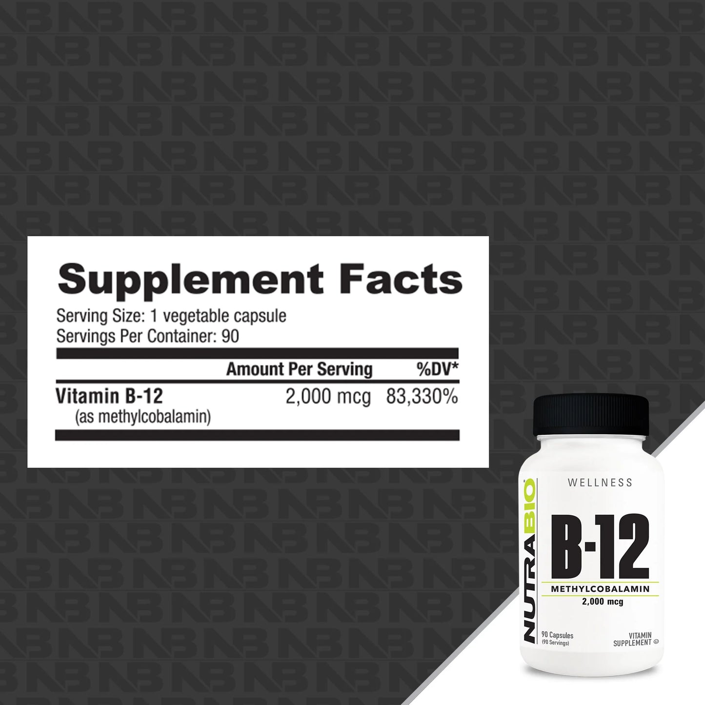 NutraBio - Vitamin B-12