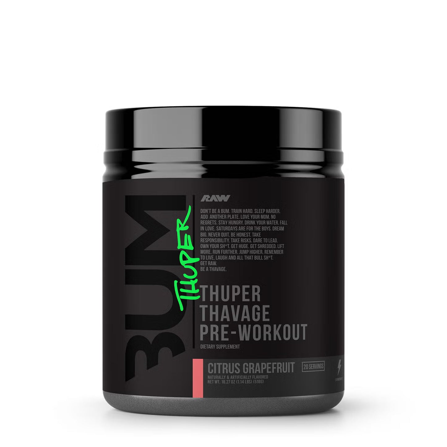 RAW - CBUM Thuper Thavage Pre Workout