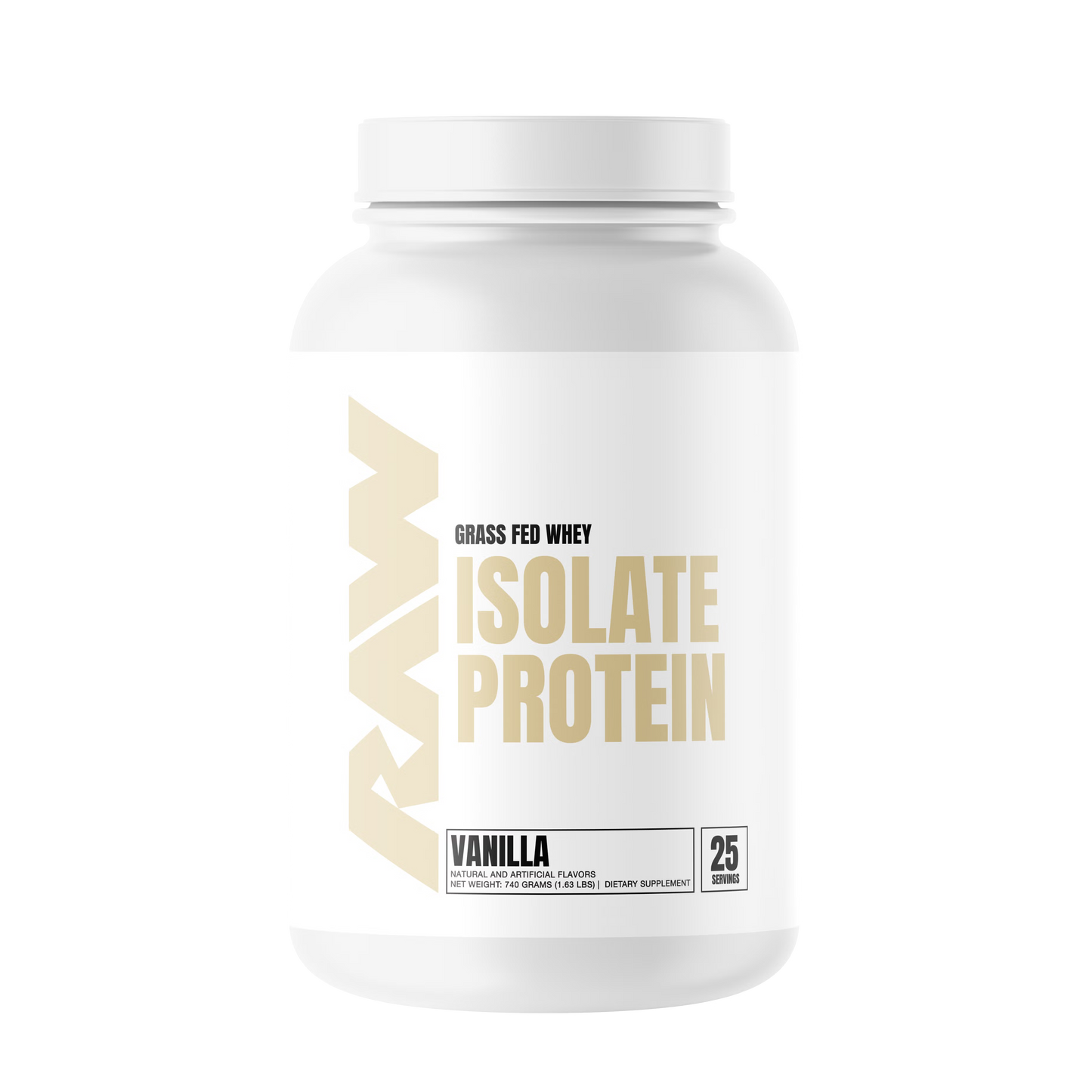 RAW - Grass Fed Whey Isolate Protein 2LB
