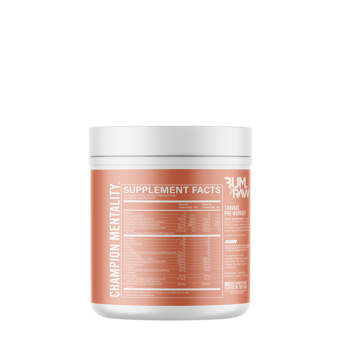 RAW - CBUM Thavage Pre Workout