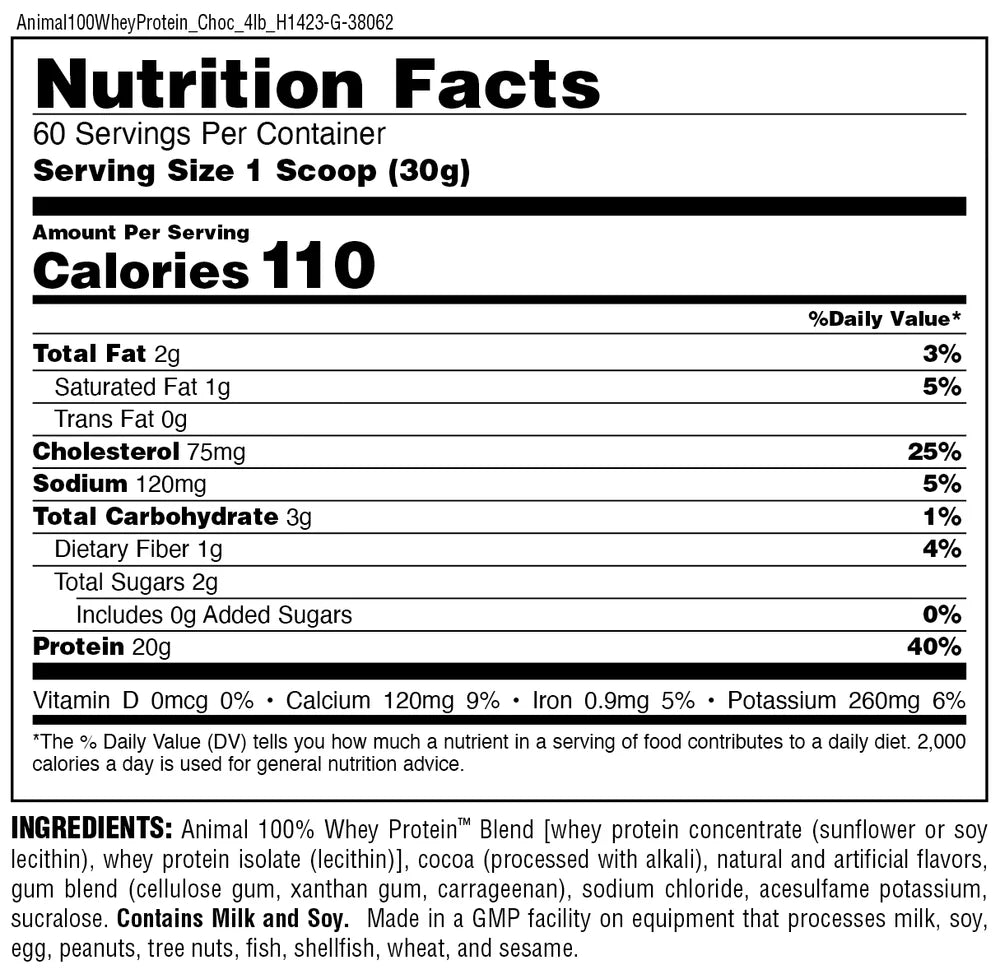Animal - 100% Whey Protein 4LB