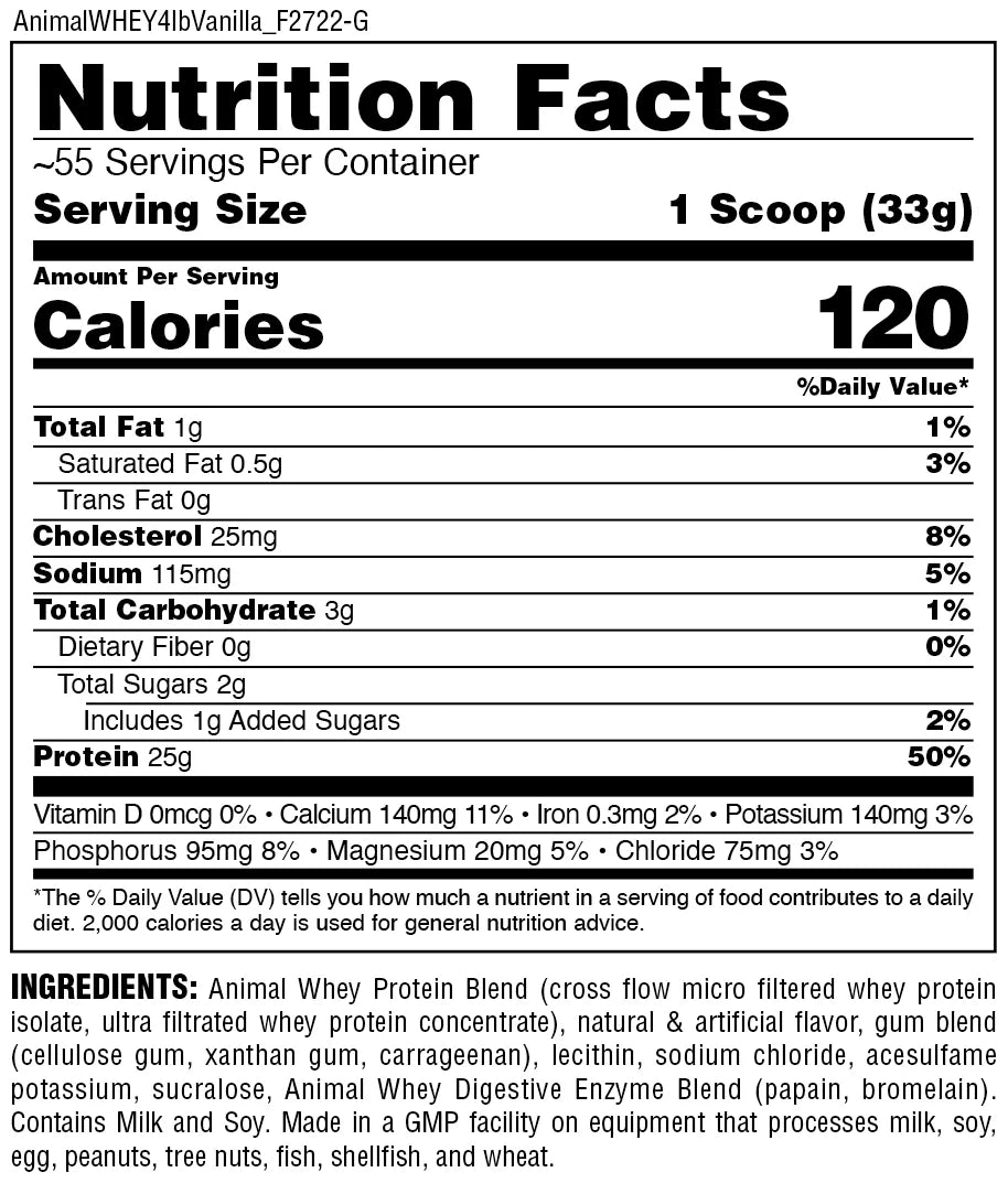 Animal - Iso Whey Protein 4LB