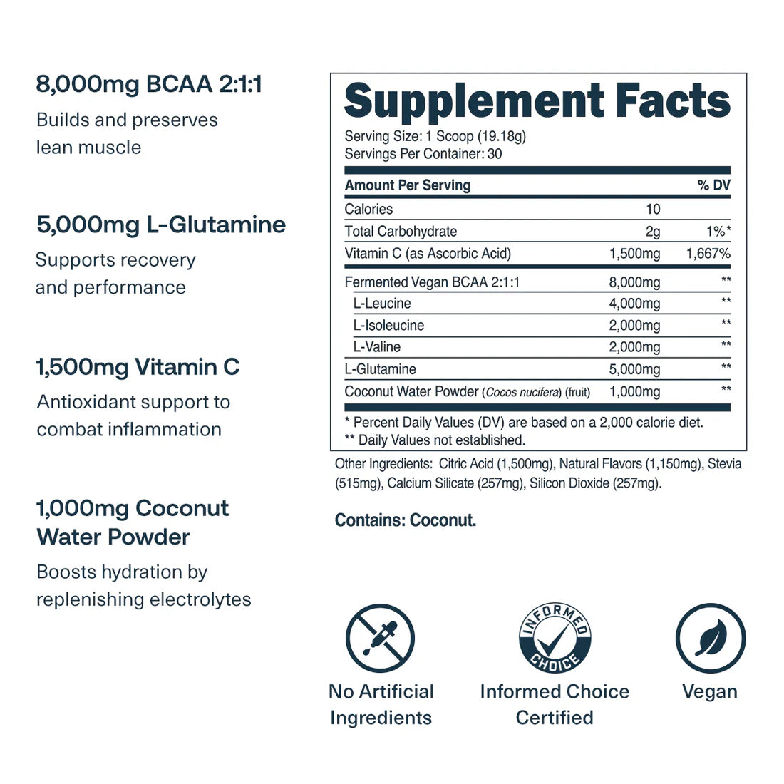 Transparent Labs - BCAA Glutamine