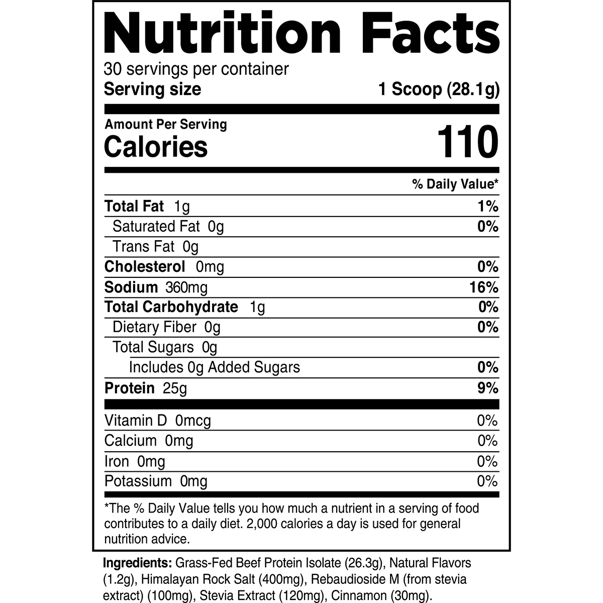Transparent Labs - Grass Fed Beef Isolate