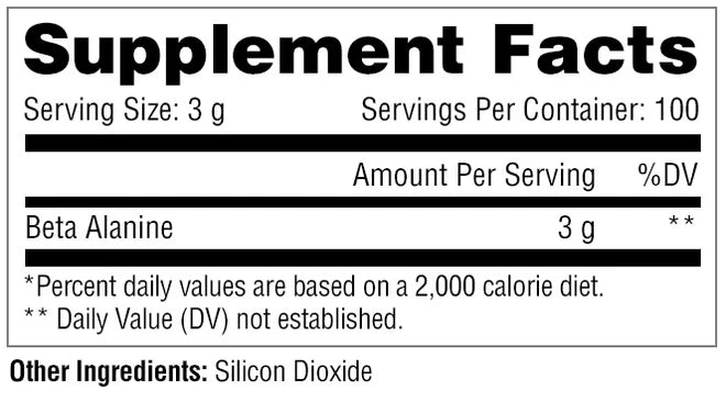 Metabolic Nutrition - Beta Alanine Unflavored