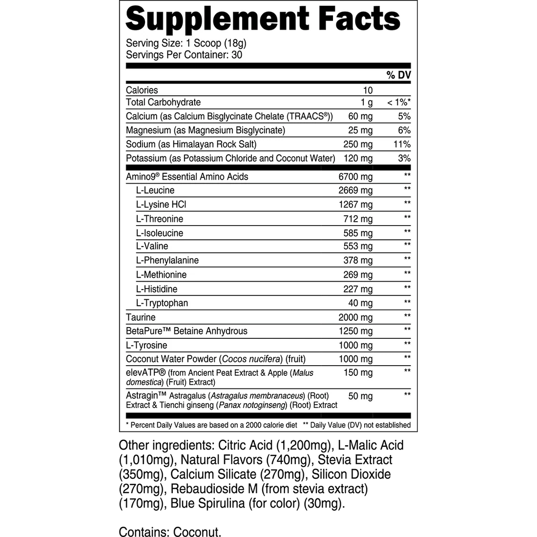 Transparent Labs - Intra Workout EAA
