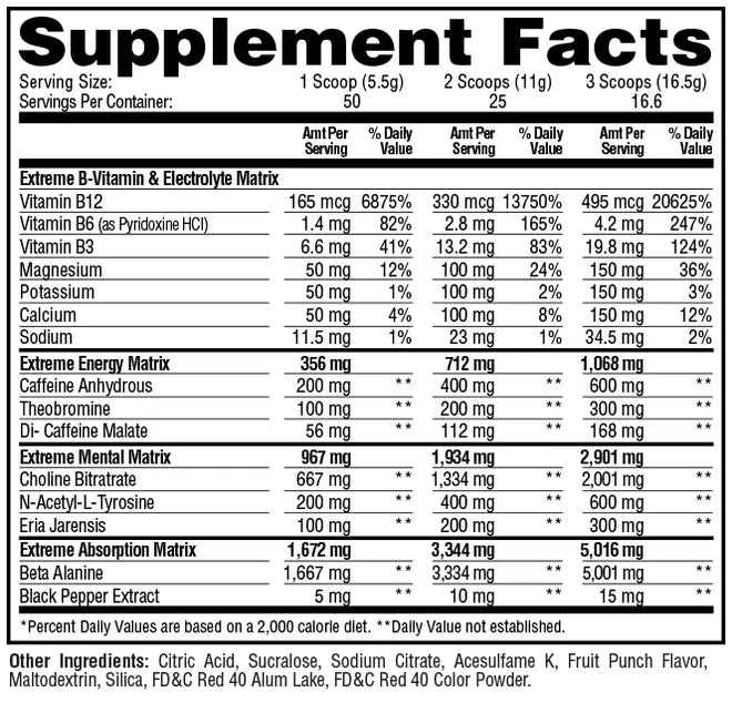 Metabolic Nutrition - ESP Extreme Preworkout