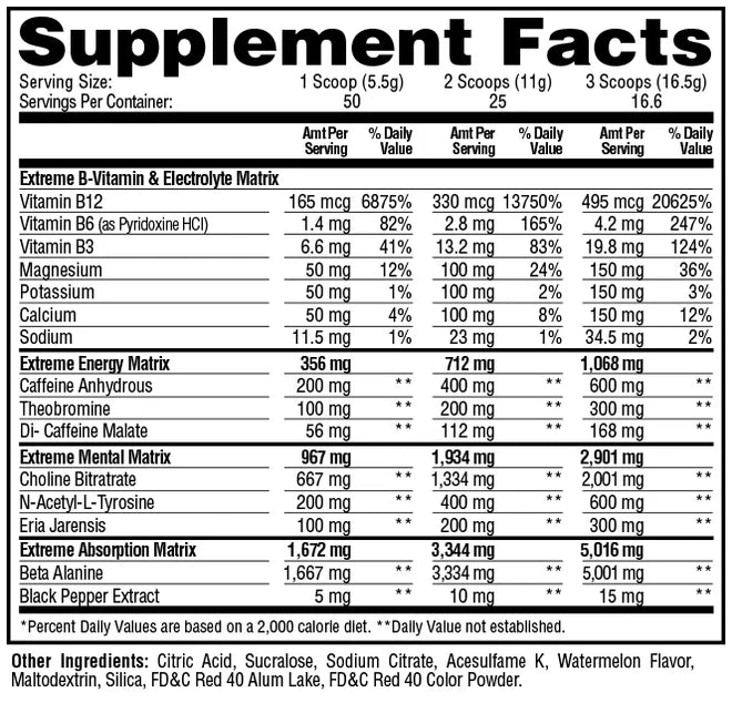 Metabolic Nutrition - ESP Extreme Preworkout