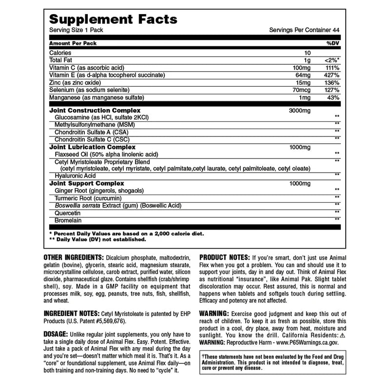 Animal - Flex Joint Care 44 Pill Pack