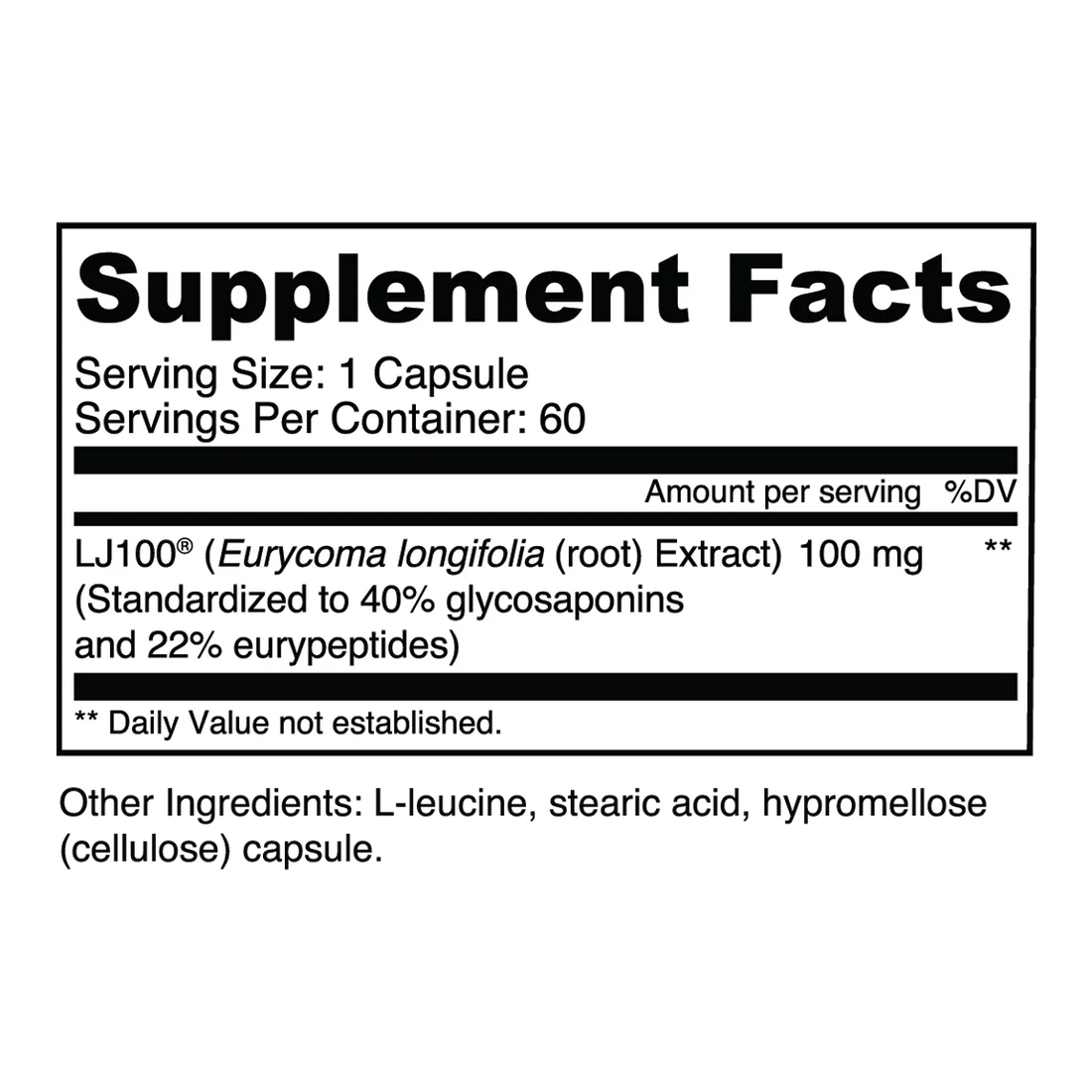 Transparent Labs - LJ 100 (Tongkat Ali)