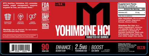 MTS Nutrition - Yohimbine HCL