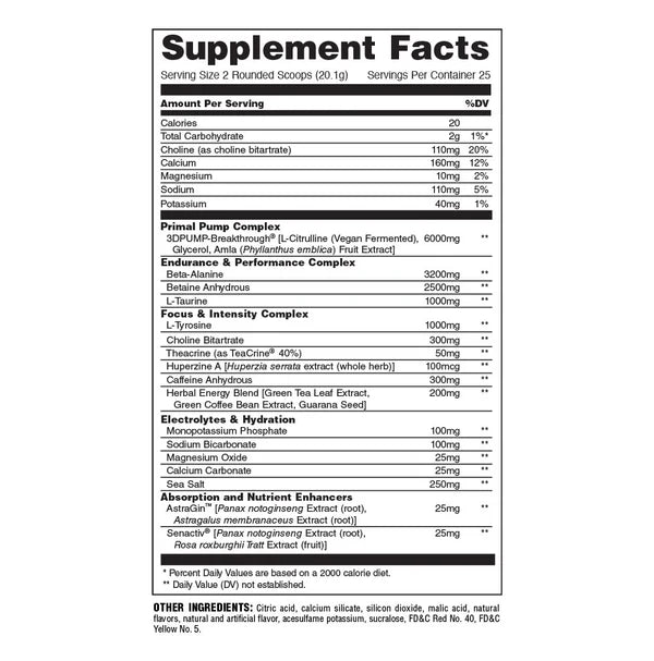 Animal - Primal Pre-Workout