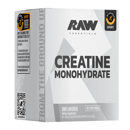 RAW - Creatine Monohydrate Sticks 30 pack