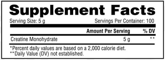 Metabolic Nutrition - Creatine Monohydrate
