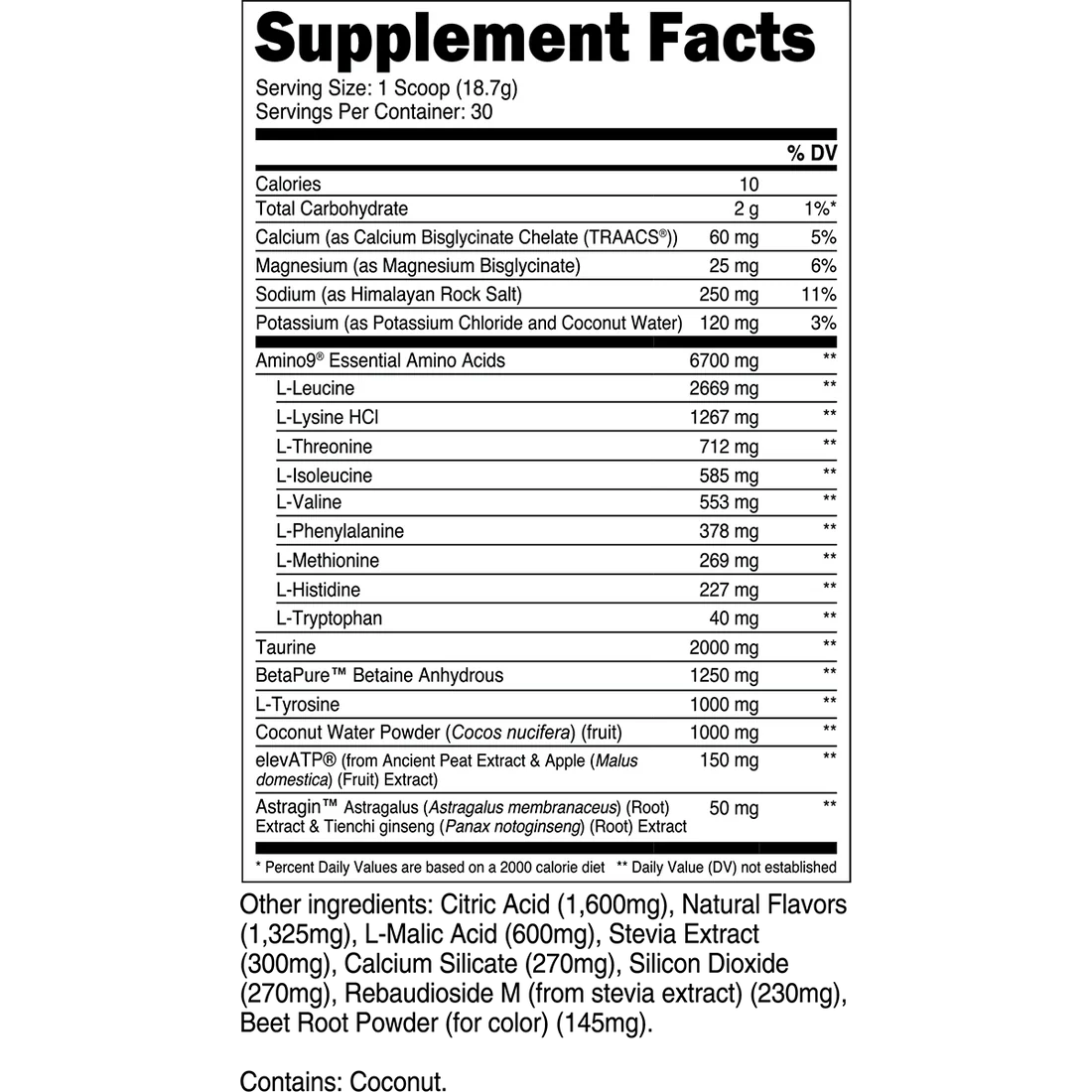 Transparent Labs - Intra Workout EAA