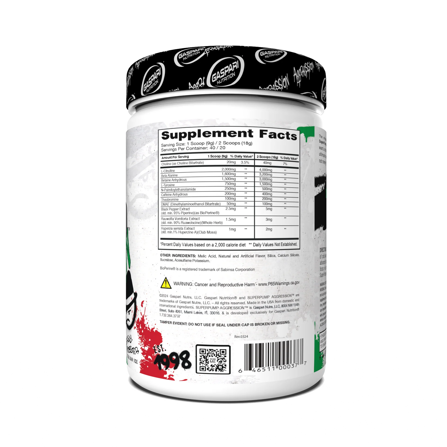 Gaspari - Super Pump Aggression Preworkout