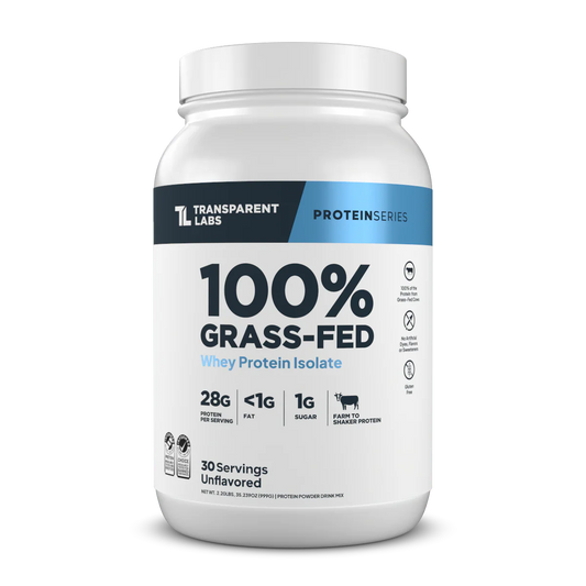 Transparent Labs - 100% Grass Fed Whey Protein Isolate 2LB