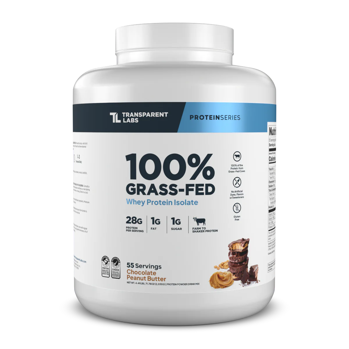 Transparent Labs - 100% Grass Fed Whey Protein Isolate 4LB