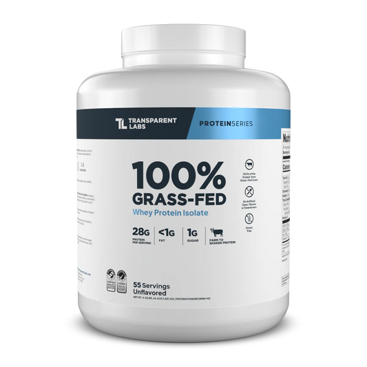 Transparent Labs - 100% Grass Fed Whey Protein Isolate 4LB